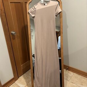 Divided Taupe Maxi Dress